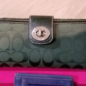 Coach Wallet Forest Green